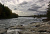Saco River, looking South below Hwy. 25 Bridge